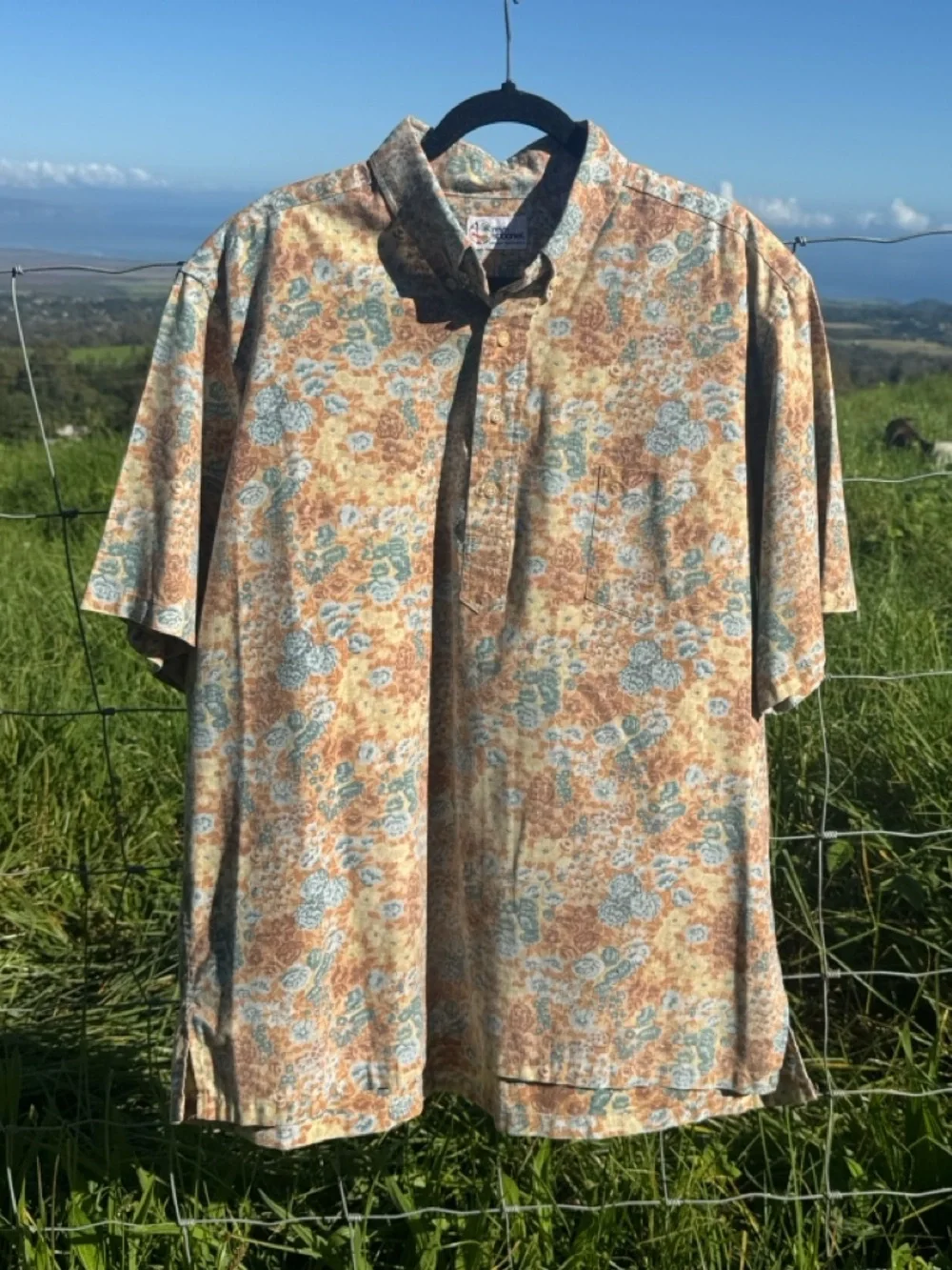 Vintage Reyn Spooner Pullover Floral Aloha Vacation Reverse print Shirt Xl